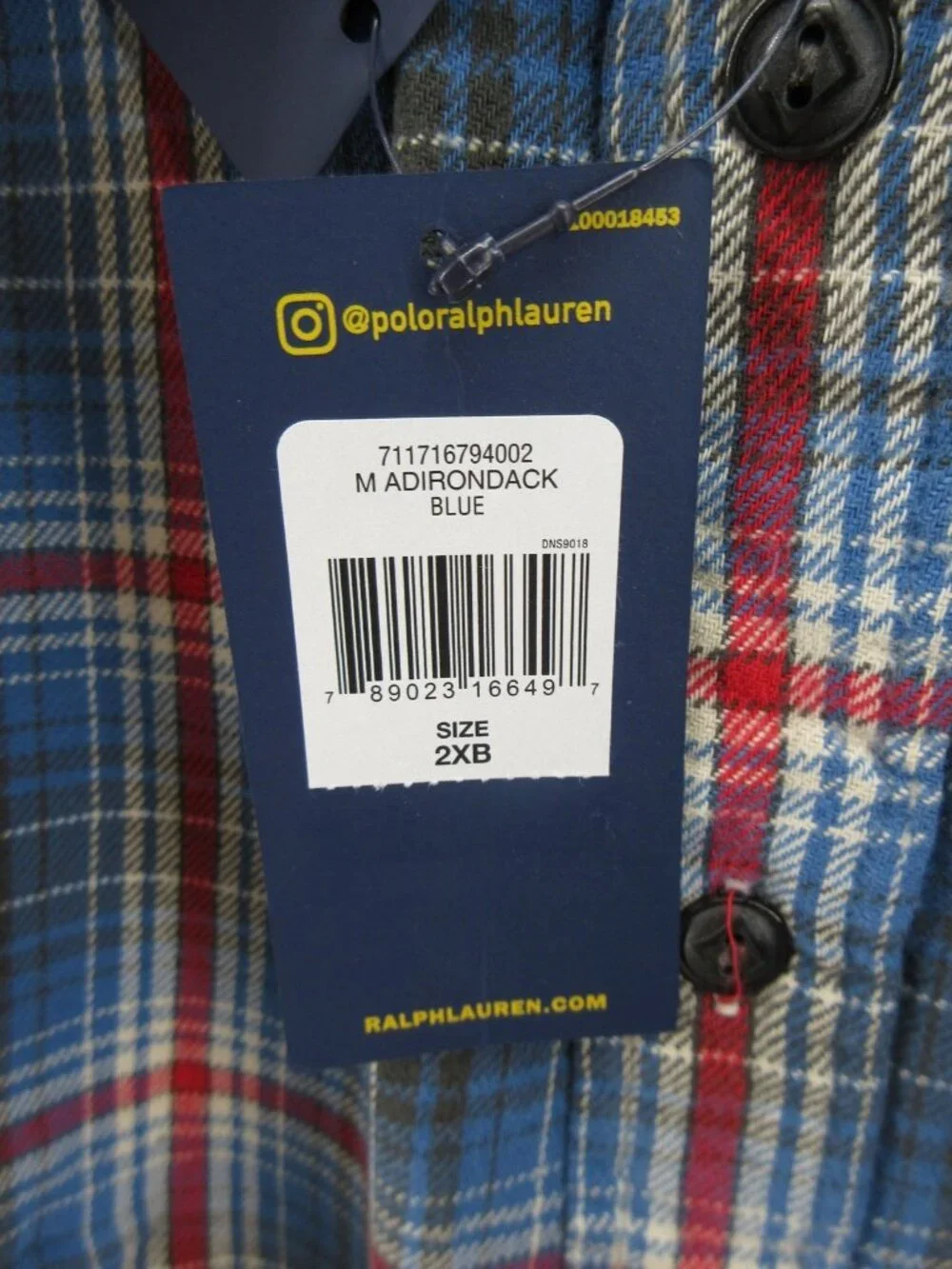 Polo Country Ralph Lauren Shirt 2XB Big Flannel Plaid Heritage Outdoor*